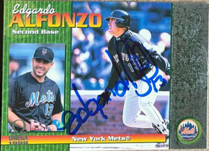 Edgardo Alfonzo Autographed 1999 Pacific Omega #150