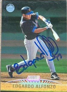 Edgardo Alfonzo Autographed 1999 Stadium Club #138