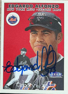 Edgardo Alfonzo Autographed 2000 Fleer Tradition #147