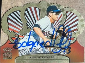 Edgardo Alfonzo Autographed 2000 Pacific Crown Royale #87