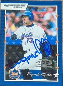 Edgardo Alfonzo Autographed 2001 Donruss #54