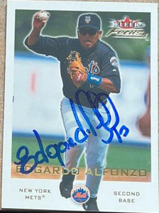 Edgardo Alfonzo Autographed 2001 Fleer Focus #100