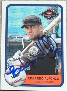 Edgardo Alfonzo Autographed 2001 Fleer Platinum #320
