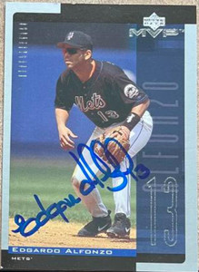 Edgardo Alfonzo Autographed 2001 Upper Deck MVP #263