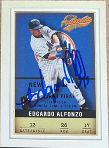 Edgardo Alfonzo Autographed 2002 Fleer Authentix #26