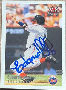 Edgardo Alfonzo Autographed 2002 Fleer Triple Crown #125