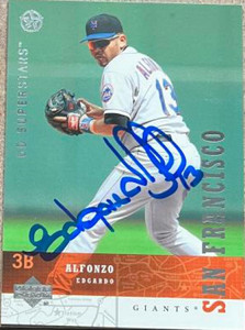 Edgardo Alfonzo Autographed 2002-03 UD SuperStars #159 