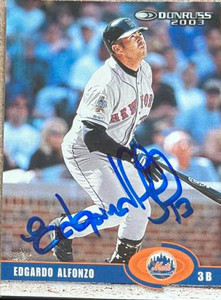 Edgardo Alfonzo Autographed 2003 Donruss #338