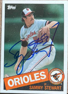 Sammy Stewart Autographed 1985 Topps #469