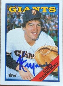 Kirt Manwaring Autographed 1988 Topps Traded #64T