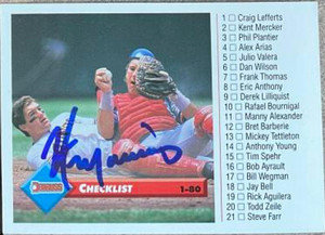 Kirt Manwaring Autographed 1993 Donruss #122