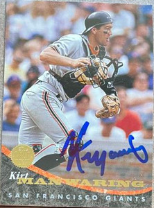 Kirt Manwaring Autographed 1994 Leaf #55