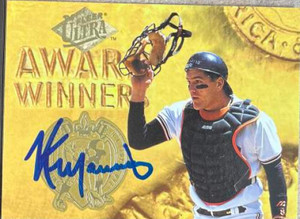 Kirt Manwaring Autographed 1994 Fleer Ultra Award Winners #10