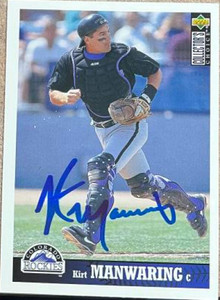 Kirt Manwaring Autographed 1997 Collector's Choice #317