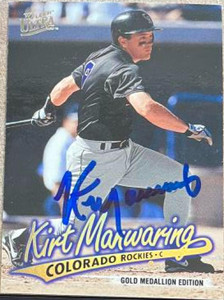Kirt Manwaring Autographed 1997 Fleer Ultra Gold Medallion #G413