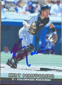 Kirt Manwaring Autographed 2000 Pacific #149