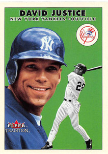 2000 Fleer Tradition Update #U107 David Justice NM-MT New York Yankees 