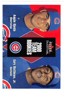 2000 Fleer Tradition Update #U126 Augie Ojeda/Gary Matthews Jr. NM-MT RC Rookie Chicago Cubs 