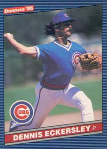 Dennis Eckersley - Cubs #538 Topps 1986 Baseball Trading Card