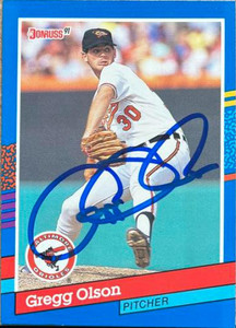 Gregg Olson Autographed 1991 Donruss #111