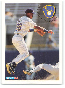 1994 Fleer #173 Juan Bell VG Milwaukee Brewers 