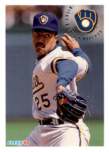 1994 Fleer #174 Ricky Bones VG Milwaukee Brewers 