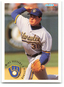 1994 Fleer #176 Mike Fetters VG Milwaukee Brewers 