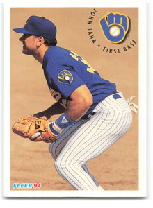 1994 Fleer #180 John Jaha VG Milwaukee Brewers 