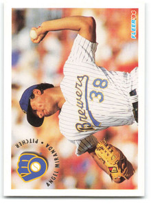 1994 Fleer #184 Angel Miranda VG Milwaukee Brewers 