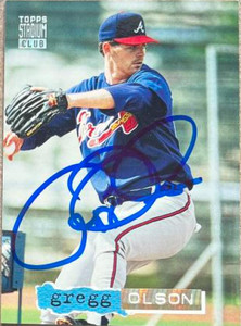 Gregg Olson Autographed 1994 Stadium Club Golden Rainbow #602