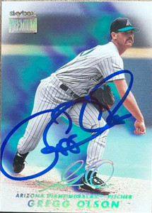Gregg Olson Autographed 1999 Skybox Premium #157