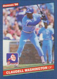 1986 Donruss #287 Claudell Washington NM-MT Atlanta Braves 