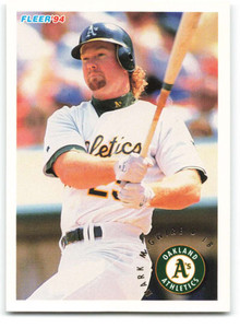 1994 Fleer #268 Mark McGwire VG Oakland Athletics 