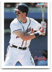 SOLD 39736 1994 Fleer #355 Sid Bream VG Atlanta Braves 