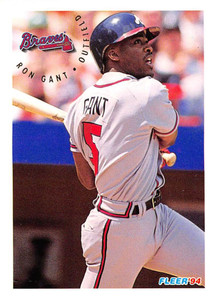 1994 Fleer #358 Ron Gant VG Atlanta Braves 