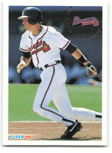 1994 Fleer #371 Bill Pecota VG Atlanta Braves 