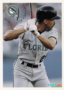 1994 Fleer #465 Henry Cotto VG Florida Marlins 