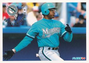 1994 Fleer #466 Orestes Destrade VG Florida Marlins 