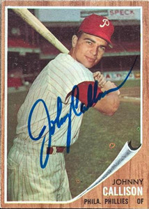 Johnny Callison Autographed 1962 Topps #17