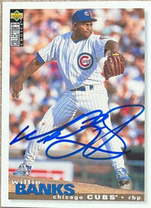 Willie Banks Autographed 1995 Collector's Choice #213