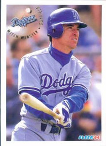 1994 Fleer #528 Mitch Webster VG Los Angeles Dodgers 
