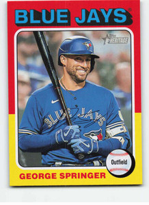 2024 Topps Heritage #358 George Springer NM-MT Toronto Blue Jays 