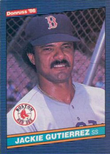 JACKIE GUTIERREZ BOSTON RED SOX #89 - TOPPS NM-MT 1985