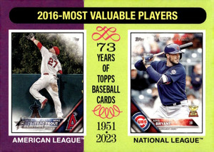 2024 Topps Heritage #209 Kris Bryant/Mike Trout NM-MT Chicago Cubs/Los Angeles Angels 