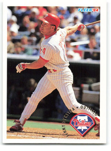 1994 Fleer #587 Lenny Dykstra VG Philadelphia Phillies 