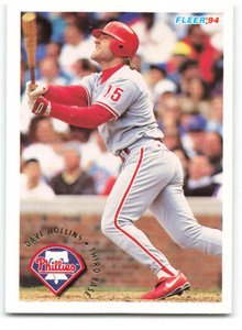 1994 Fleer #590 Dave Hollins VG Philadelphia Phillies 