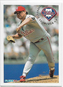 SOLD 150069 1994 Fleer Update #171 Fernando Valenzuela NM-MT Philadelphia Phillies 