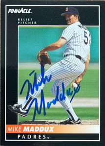 Mike Maddux Autographed 1992 Pinnacle #489