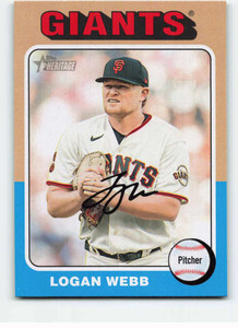 2024 Topps Heritage #393 Logan Webb NM-MT San Francisco Giants 