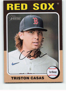 2024 Topps Heritage #352 Triston Casas NM-MT Boston Red Sox 